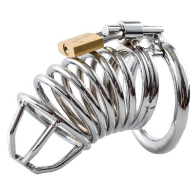 Stainless Steel Chastity Penis Cage M-L
