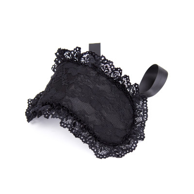 Naughty Toys Black Lace-Satin Blindfold