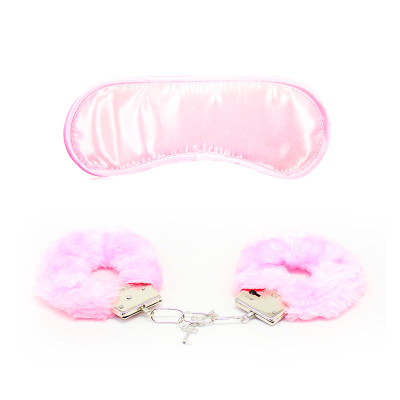 Naughty Toys Pink Blindfold with Hand Cuffs