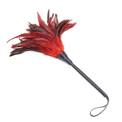 Naughty Toys Black-Red Feather Tickler 35cm