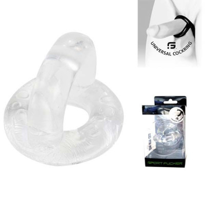 Perfect Fit Universal Cock and balls Ring Clear