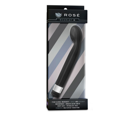 Rose Scarlet G Black Pussy and Ass pleasing vibrator 21cm