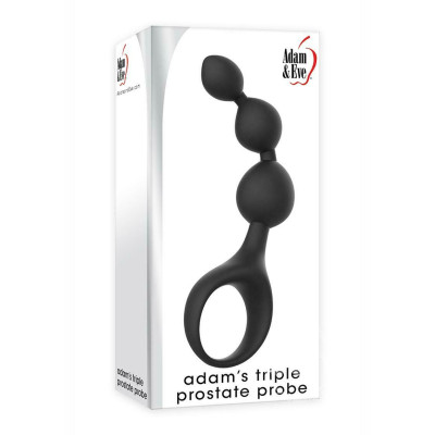Adams Triple Prostate Probe Black 14 cm
