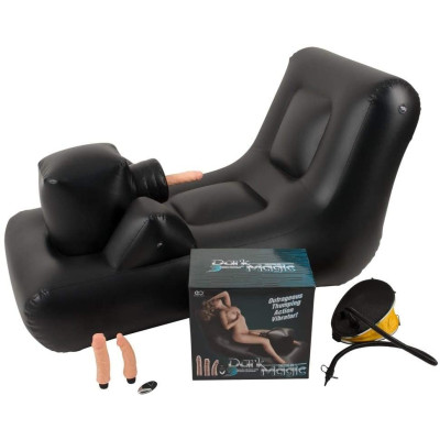 Φουσκωτός καναπές με ενσωματωμένο δονητή μηχανή του σέξ