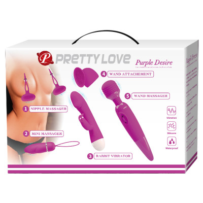 Pretty Love Purple DESIRE Complete Sex Toy Set