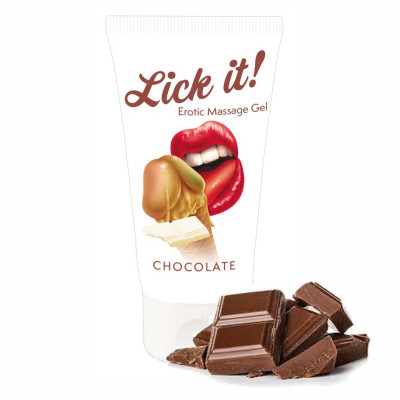Φαγώσιμο Ζελέ για Ερωτικό Μασάζ Σοκολάτα Lick it 50ml