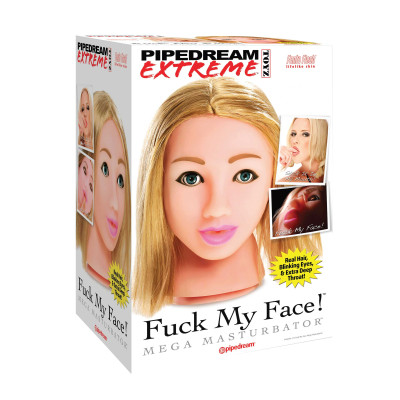 Ομοίωμα Γυναικείου Κεφαλιού για στοματικό Fuck My Face Blonde
