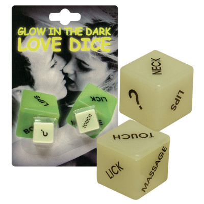 Glow in the Dark Dice couple's table sex game 