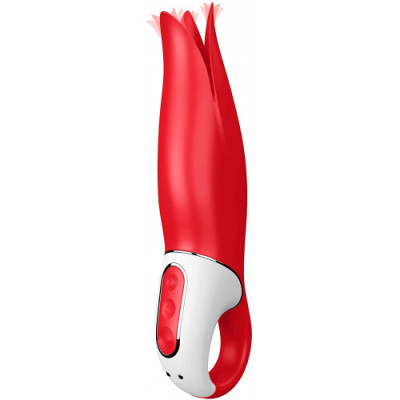 DAMAGED PACKAGING Satisfyer Power Flower Silicone Vibe Red