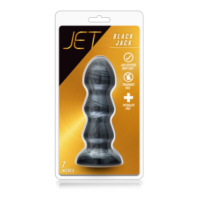 Jet Black Jack Carbon Black Butt Plug 18 cm