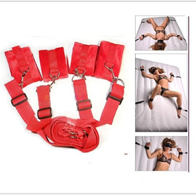 Naughty Toys Bed Restraint Set RED