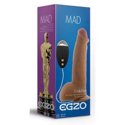 Egzo DVR002 Realistic Vibrating Dildo with Remote Control 20.5cm