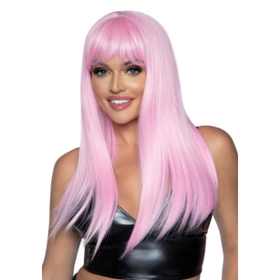 Leg Avenue Long straight bang wig Pink