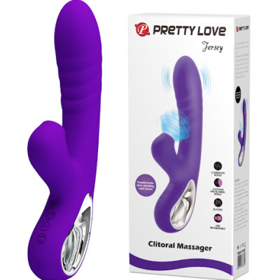 Pretty Love Jersey Sucking and Vibrator Purple