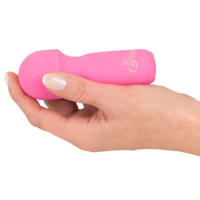 Mini rechargeable Wand massager vibrator Pink 11 cm