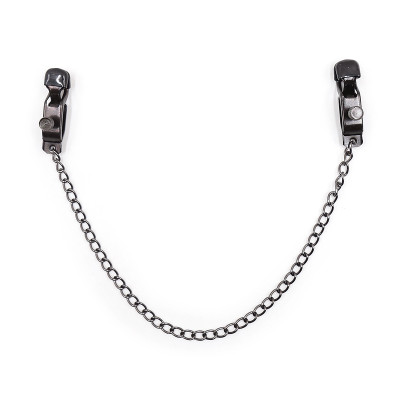 Naughty Toys Nipple Clamps with Black Chain