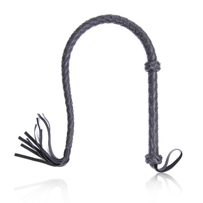 Naughty Toys Black Leather Whip 120cm