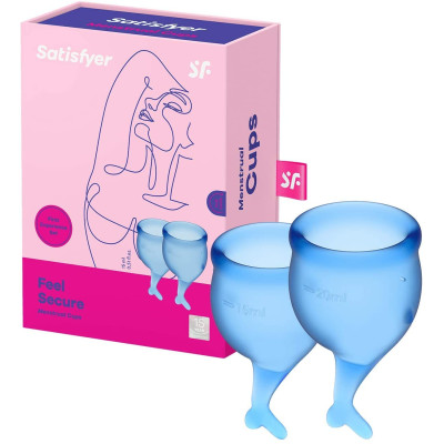 Satisfyer Feel Secure Menstrual Cup Dark Blue (15 + 20 ml)