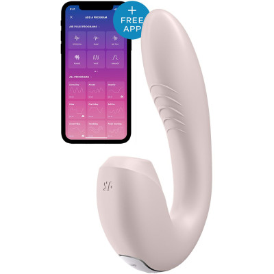 Satisfyer Sunray App Controlled Air Pulse + G-Spot Vibrator PINK