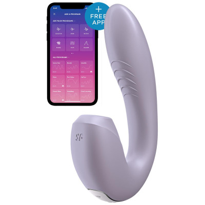 Satisfyer Sunray App Controlled Air Pulse + G-Spot Vibrator LILAC