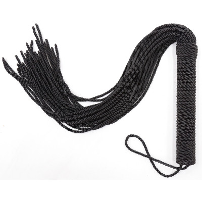 Naughty Toys Black Rope Spanking flogger whip 50 cm