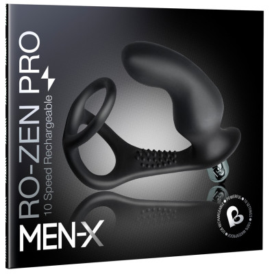 Rocks-Off Ro-Zen Pro vibrating double ring with prostate plug