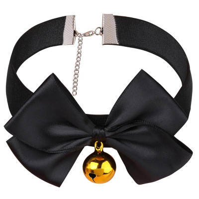 Naughty Toy Bowtie Choker with Bell