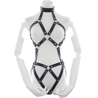 Sexy female Bodysuit with Open Bust Bandage S-L