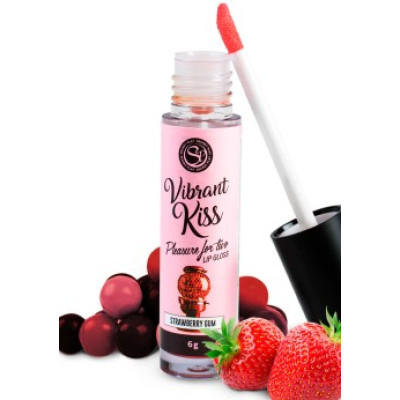 Κραγιόν με γεύση φράουλα Lip Gloss Vibrant Kiss 6g