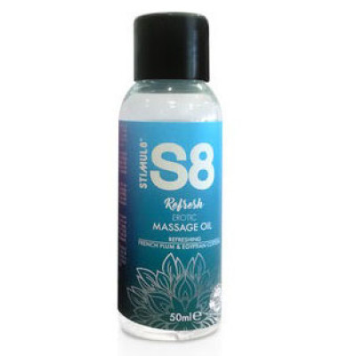 S8 Blossom and Refresh French Plum & Egyptian Cotton Massage Oil 50ml