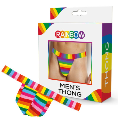 Rainbow men's thong