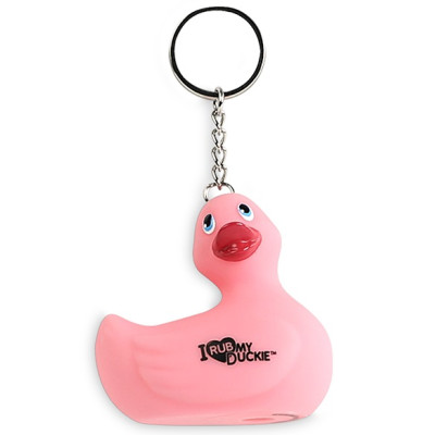 I Rub my Duckie-Keychain with cute pink duckie