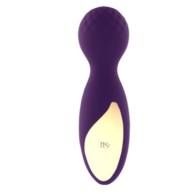 RS Essentials Lovely Leopard deep purple clitoral mini wand vibrator