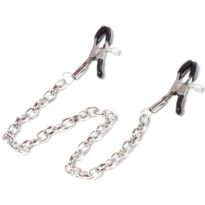Adjustable Nipple clamps with metal chain