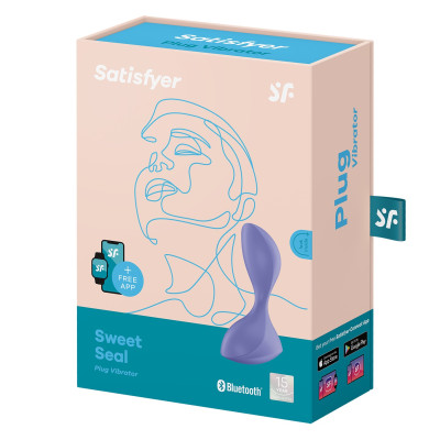 Satisfyer Sweet Seal butt plug with vibration lilac