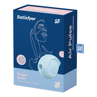 Satisfyer Sugar Rush air-pulse waves vibrations clitoral stimulator light blue