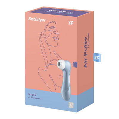 Satisfyer Pro 2 clitoral stimulator with 11 pressure wave intensities blue