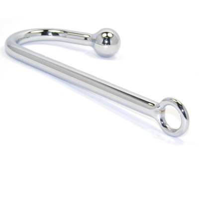 Metal anal hook with ball Ø 2.6 cm