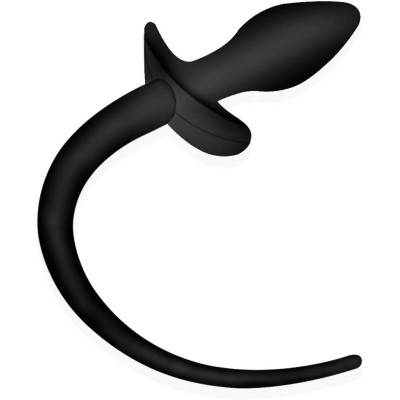 Black Silicone Mice Tail with plug 