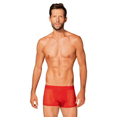 Obessive Obesssiver Translucent Mens Boxer Shorts Red