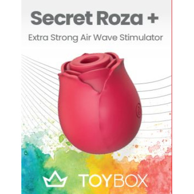 TOYBOX Secret Red Roza Plus Air Wave Clitoral suction stimulator