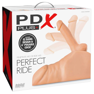 PDX Plus Ανδρικός Κορμός με Μετακινούμενο Πέος και Οπή Πρωκτού