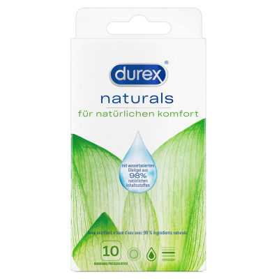 Durex Naturals 10 προφυλακτικά