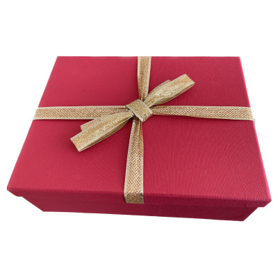 Κόκκινο κουτί τέλειο για συσκευασία δώρων 31x24x10εκ 