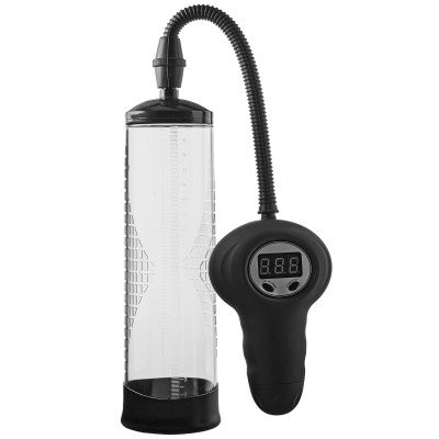 Electric vacuum penis pump pressure control led monitor 22cm