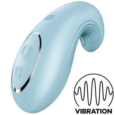 Satisfyer Dipping Delight Lay On Vibrator Light Blue