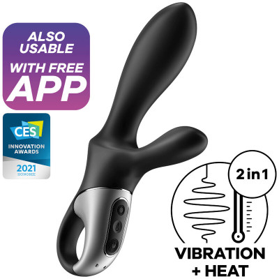 Satisfyer Heat Climax+ Anal App Vibrator Black