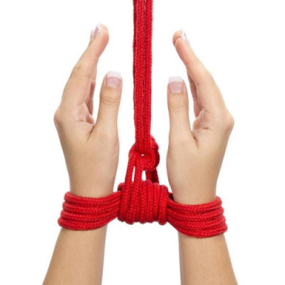 Naughty Toys κόκκινο BDSM σχοινί 5 μέτρα