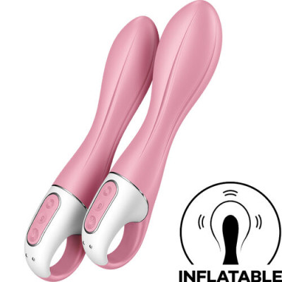Satisfyer Air Pump Vibrator 2 Inflatable G Spot Stimulator Pink