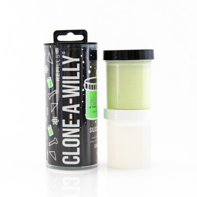 CLONE A WILLY Glow in the dark green silicone Refill
